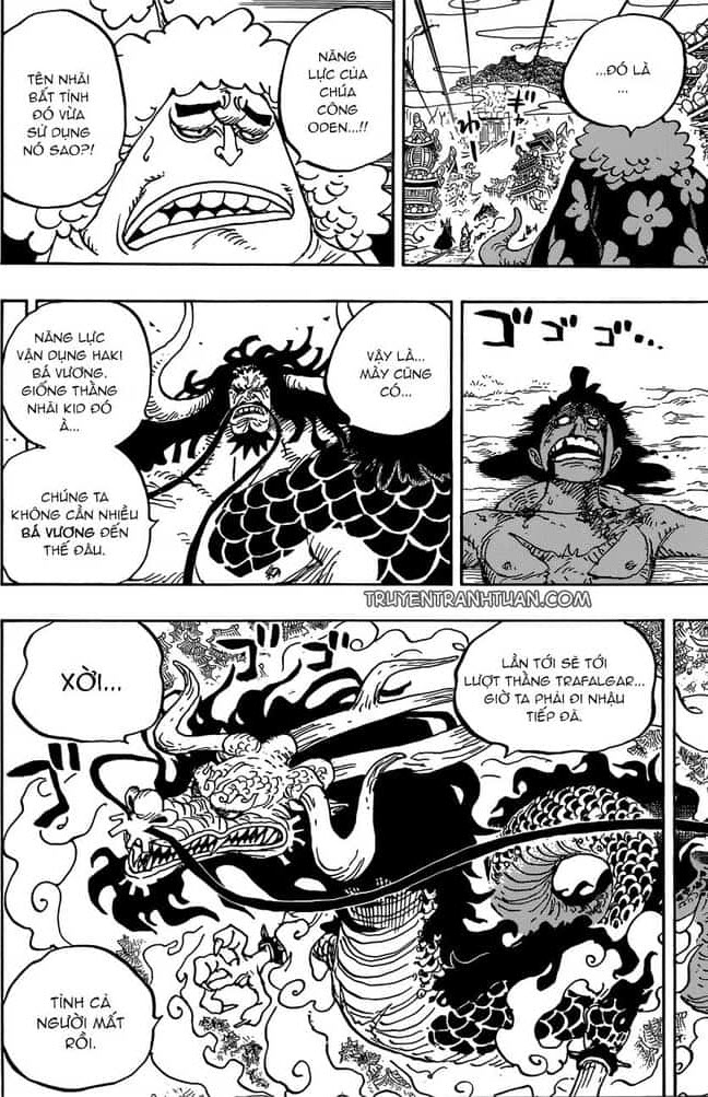 One Piece chapter 924 - Ngu hoang Luffy hoi ngo Kid trong tu - 3