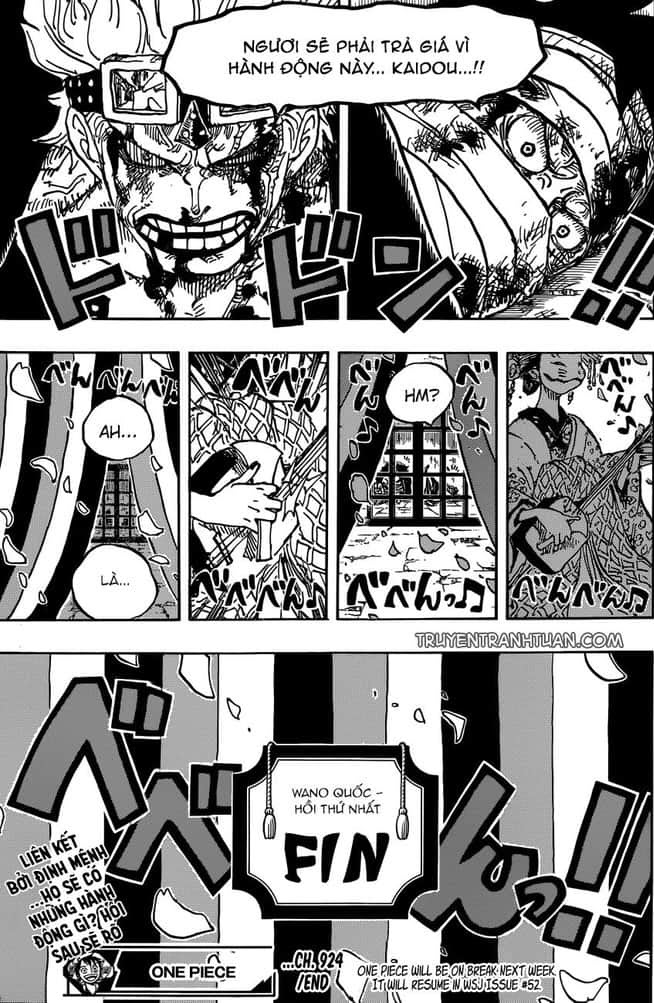 One Piece chapter 924 - Ngu hoang Luffy hoi ngo Kid trong tu - 9