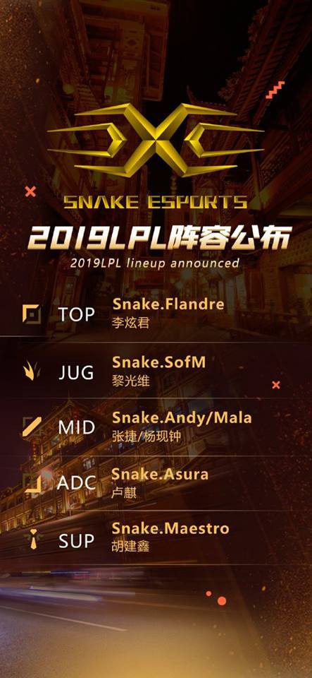 Cuoi cung Snake Esports da cong bo doi hinh chinh thuc 2019