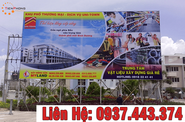 Quang cao Binh Duong - Pano hop den ngoai troi