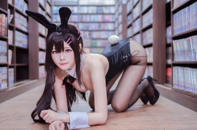Coser Arty cosplay Bunny girl nhan vat anime hinh 4