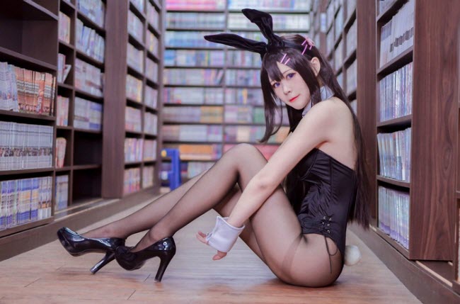 Coser Arty cosplay Bunny girl nhan vat anime hinh 8