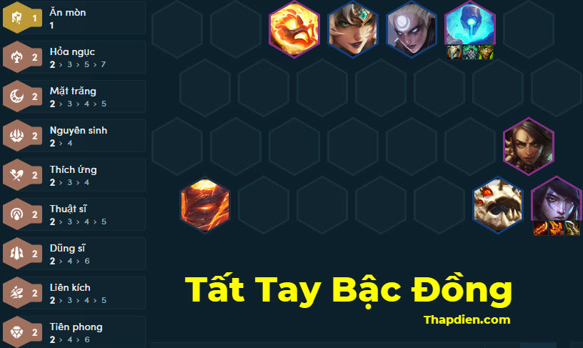 Build đội hình Tất tay bậc đồng DTCL mùa 18 mạnh nhất