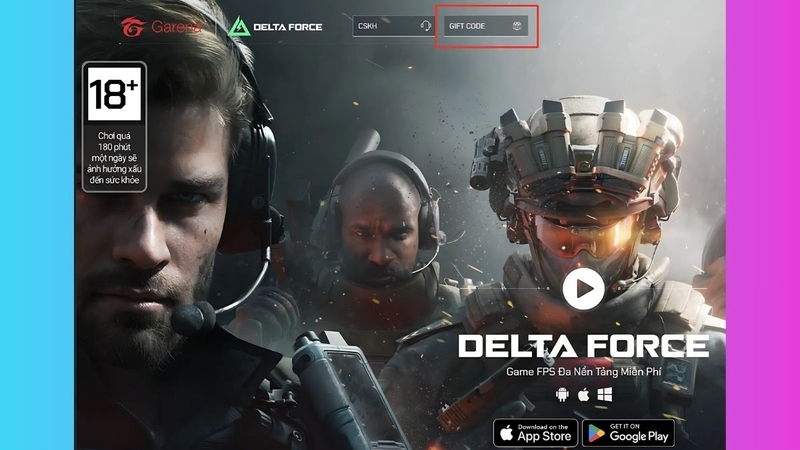 Nhập code game Delta Force Garena ở đâu?