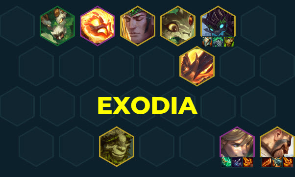 Đội hình EXODIA DTCL mùa 18 với tỉ lệ vào top cao