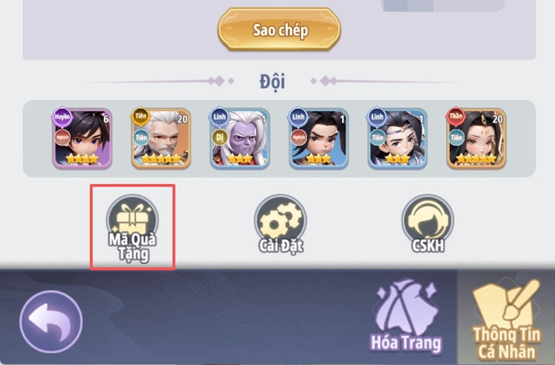 Code game Tiên Nghịch mobile mới nhất